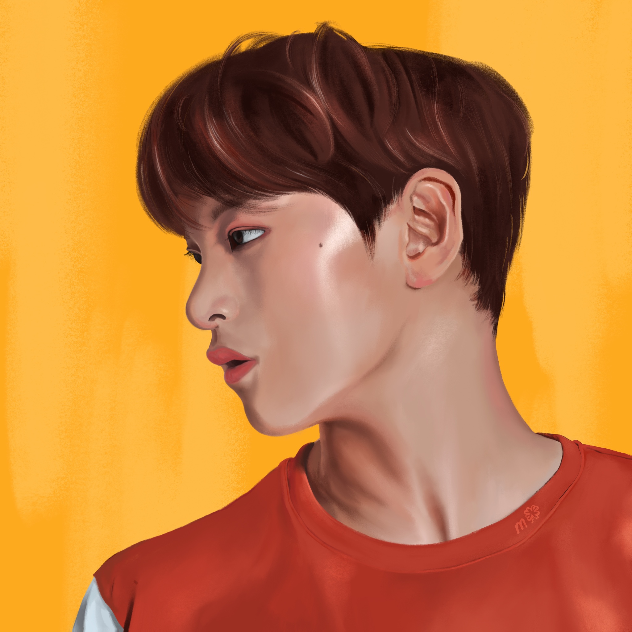 Illustration of Haechan from NCT